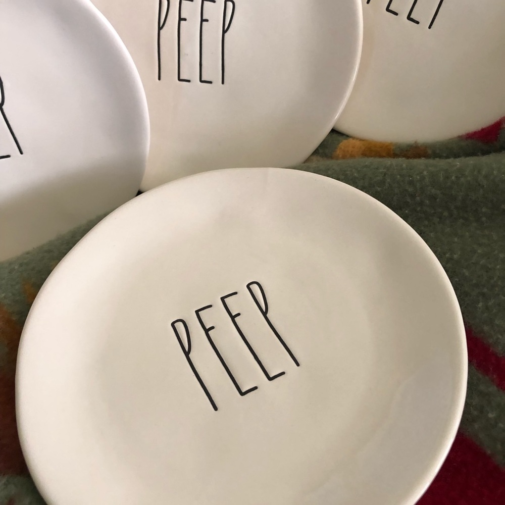 Easter Rae Dunn 6” Saucers - Picture 2 of 5